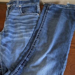 Buckle Black Straight-leg Jeans